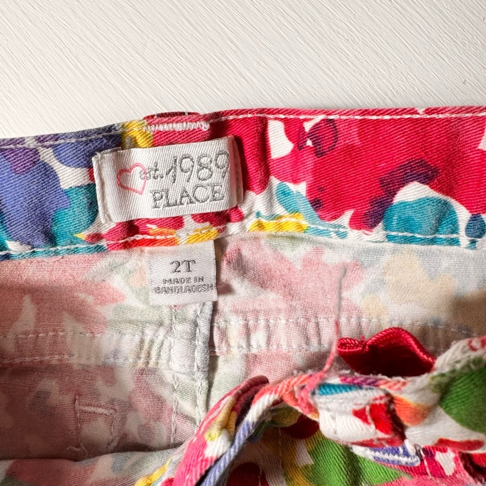 Children Place Toddler Girl Floral Multicolor‎ Pants Sz 2T - Picture 2 of 4